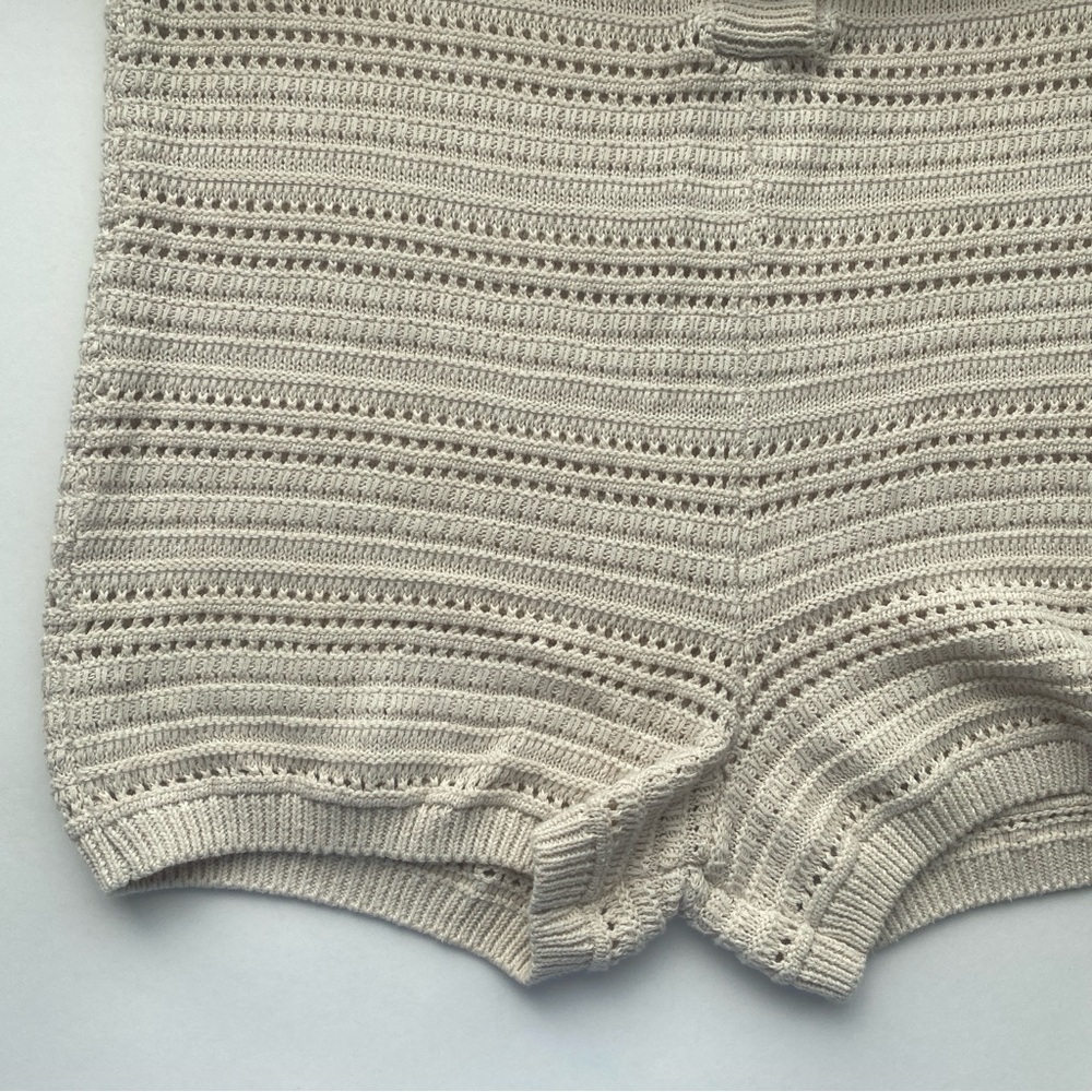 Revolve One Grey Day (OGD) Georgia Romper Crochet Linen Cotton Blend Size XS - Picture 10 of 12